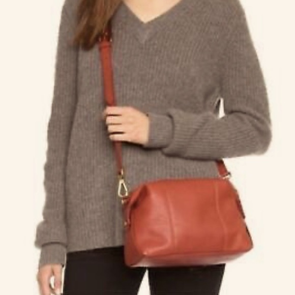 Madewell Handbags - MADEWELL MINI GLASGOW BAG COGNAC LEATHER CROSSBODY